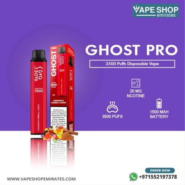Ghost Pro 3500 Puffs Disposable Vape in UAE - Image 6