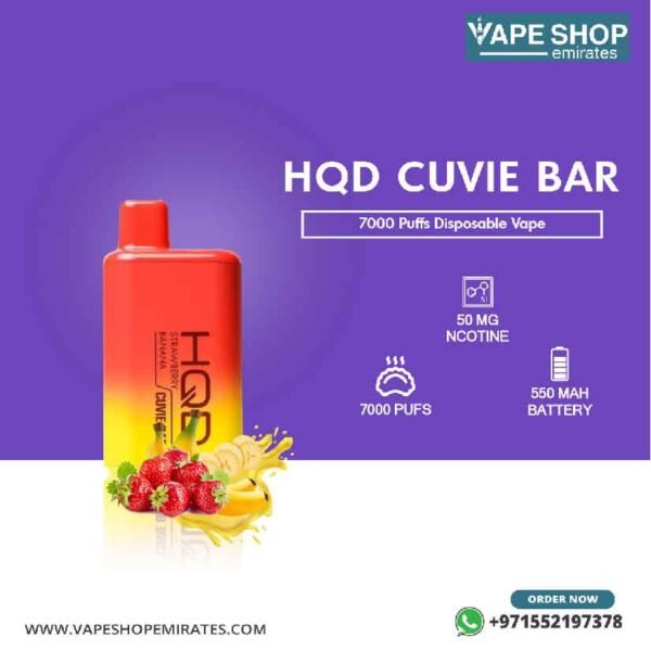 HQD Cuvie Bar 7000 Puffs Disposable Vape in UAE - Image 3