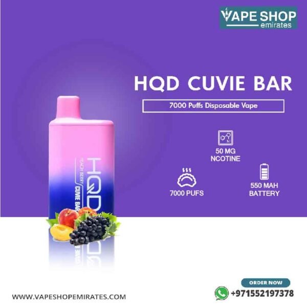 HQD Cuvie Bar 7000 Puffs Disposable Vape in UAE - Image 4