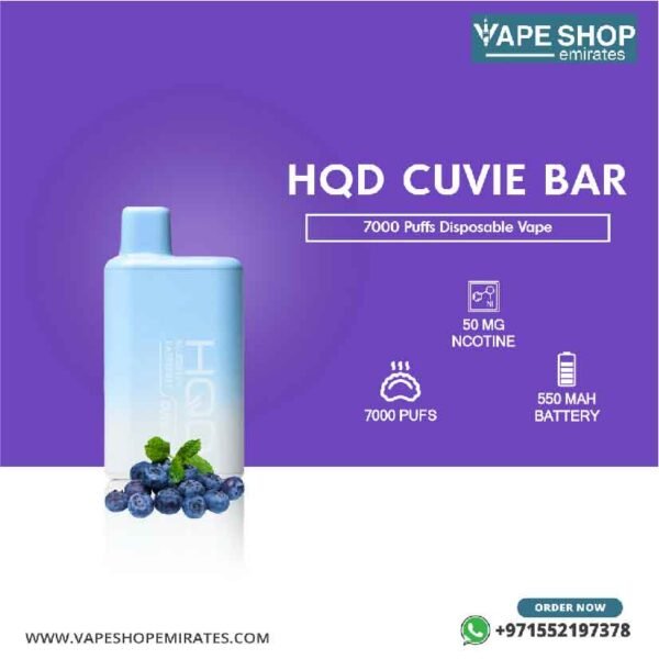 HQD Cuvie Bar 7000 Puffs Disposable Vape in UAE - Image 6