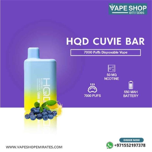 HQD Cuvie Bar 7000 Puffs Disposable Vape in UAE - Image 7