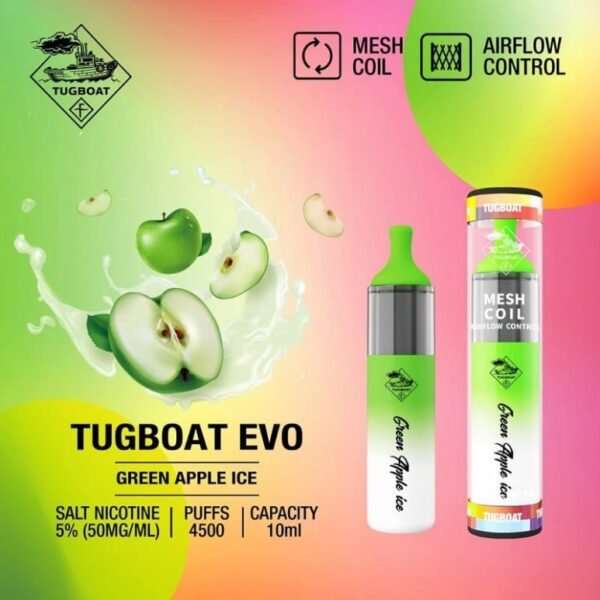 Tugboat Evo 4500 Puffs Disposable Vape in Dubai UAE - Image 9