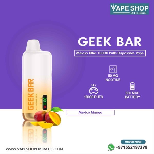 GEEK BAR Meloso Ultra 10000 Puffs Disposable Vape in UAE - Image 7