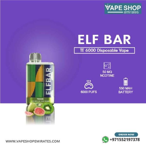 Elf Bar TE 6000 Puffs Disposable Vape in UAE - Image 3