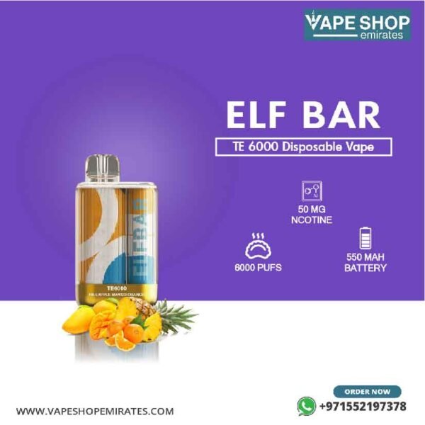 Elf Bar TE 6000 Puffs Disposable Vape in UAE - Image 4