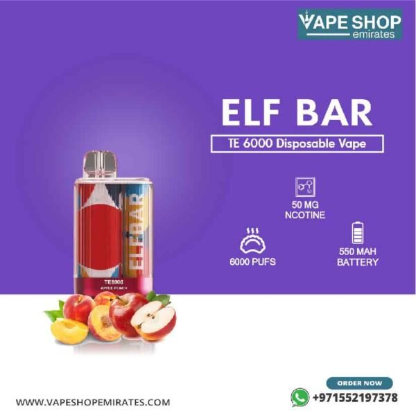 Elf Bar TE 6000 Puffs Disposable Vape in UAE - Image 5