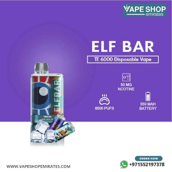 Elf Bar TE 6000 Puffs Disposable Vape in UAE - Image 7